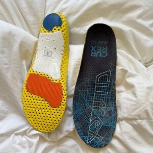Yellow and Orange insoles with Modern Patterns